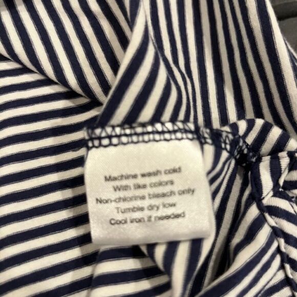 Peter Millar Men's Currahee Club Black and White Striped Golf Shirt Size Small - Picture 6 of 9